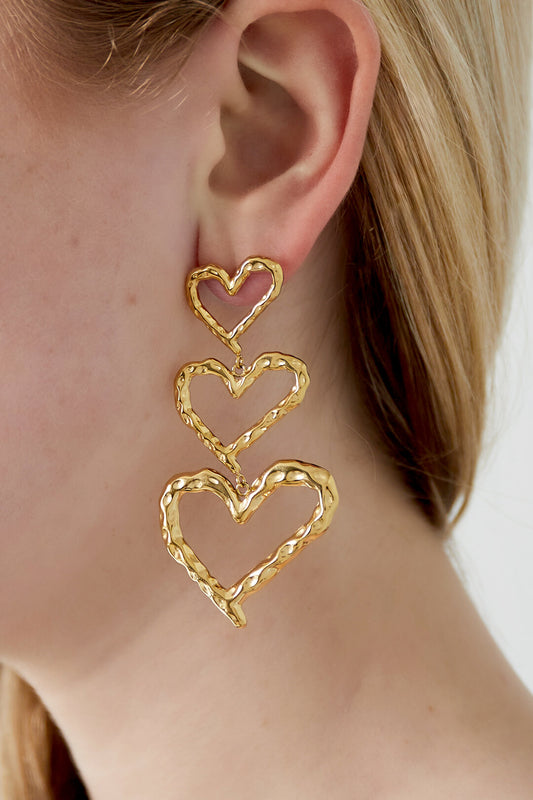 Elegant Dangle Earrings for Women - Silver & Gold