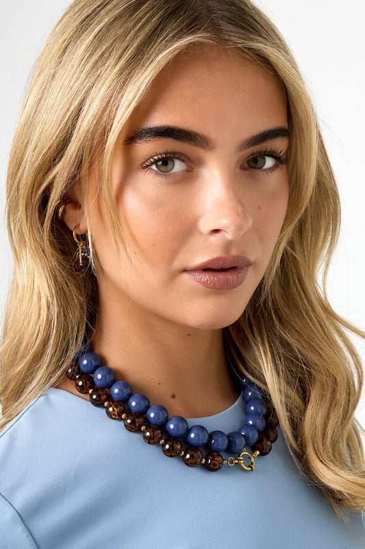 Stylish Resin Beaded Necklace for Everyday Wear