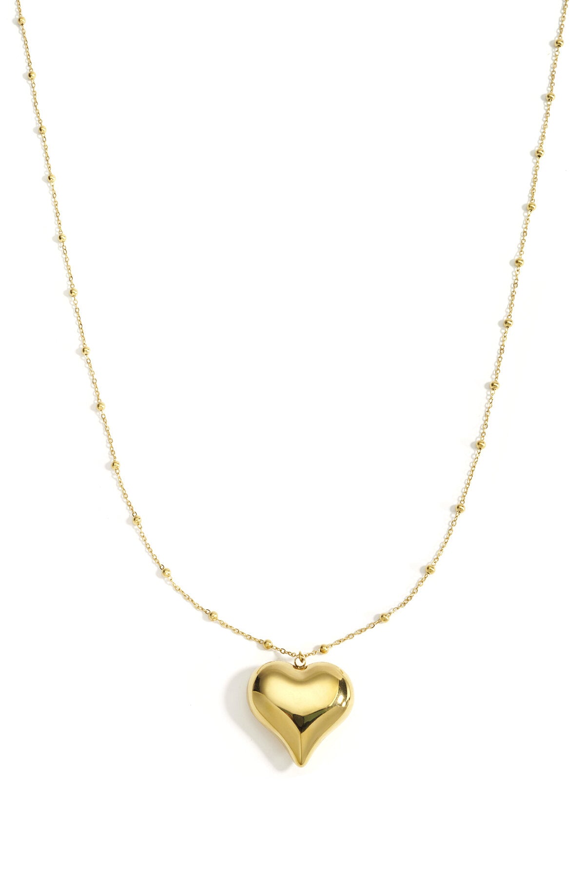 Stainless Steel Long Necklaces Heart Casual Daily Simple Series Women's Jewelry