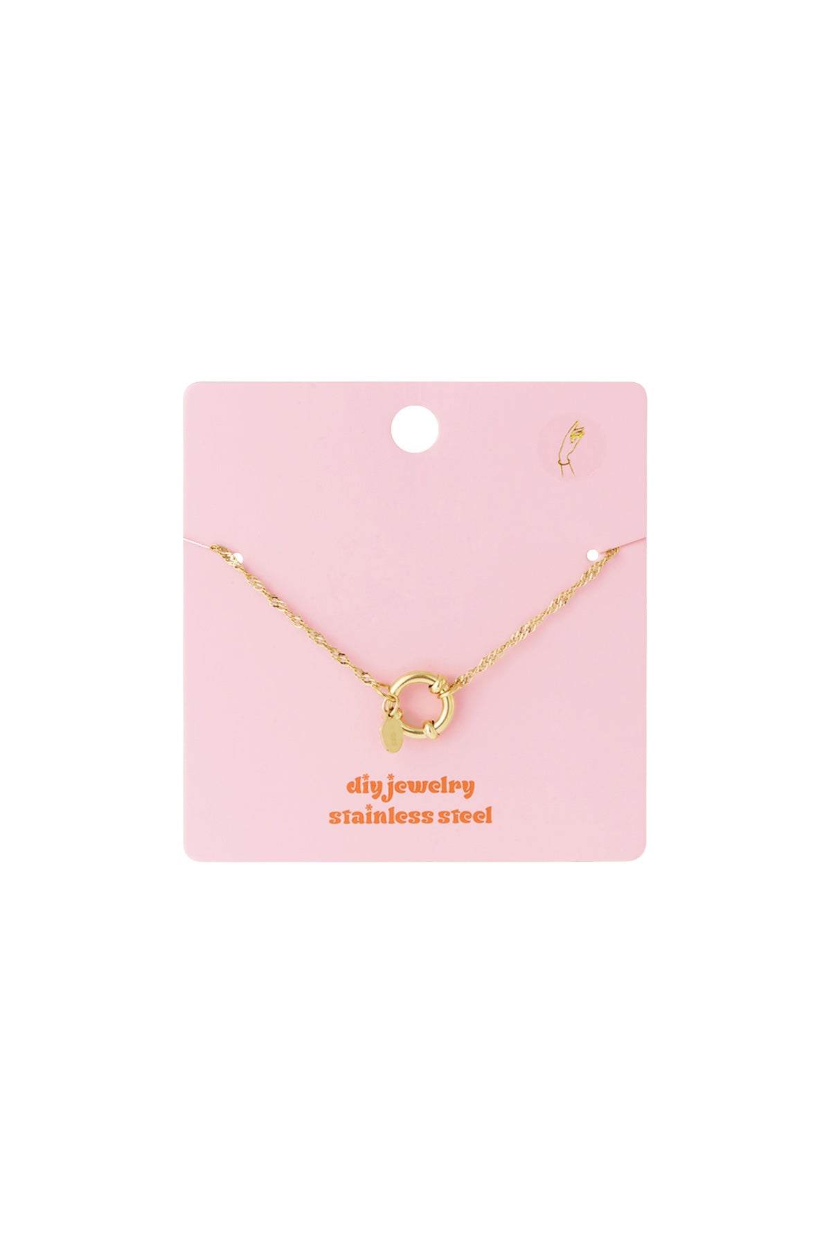 Roestvrijstalen kettingarmbanden Ketting DIY Dagelijkse eenvoudige serie Damessieraden