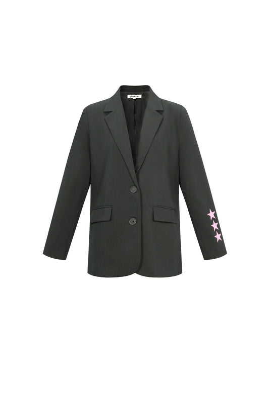 Stylish Grey & Dark Blue Ladies' Suit Set for Fall/Winter