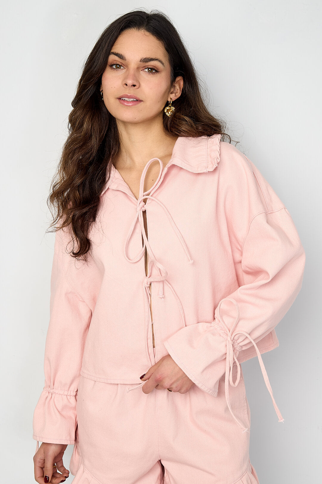 Gimme Cotton Bow Jacket: Spring/Summer Casual Elegance