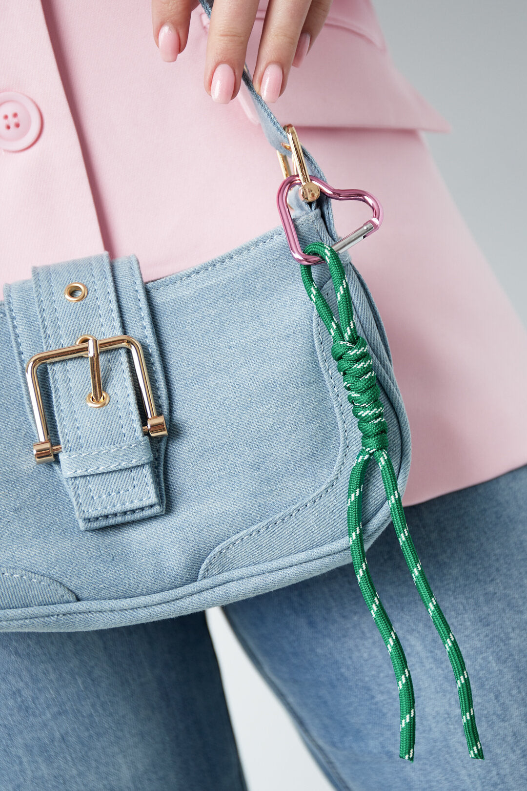 Charming Heart-Shaped Bag Charms for Spring/Summer