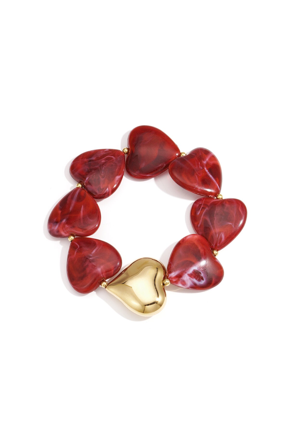 Charming Retro Heart Beaded Bracelet for Fall