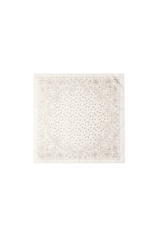 Elegant Apricot Summer Scarf with Floral Paisley