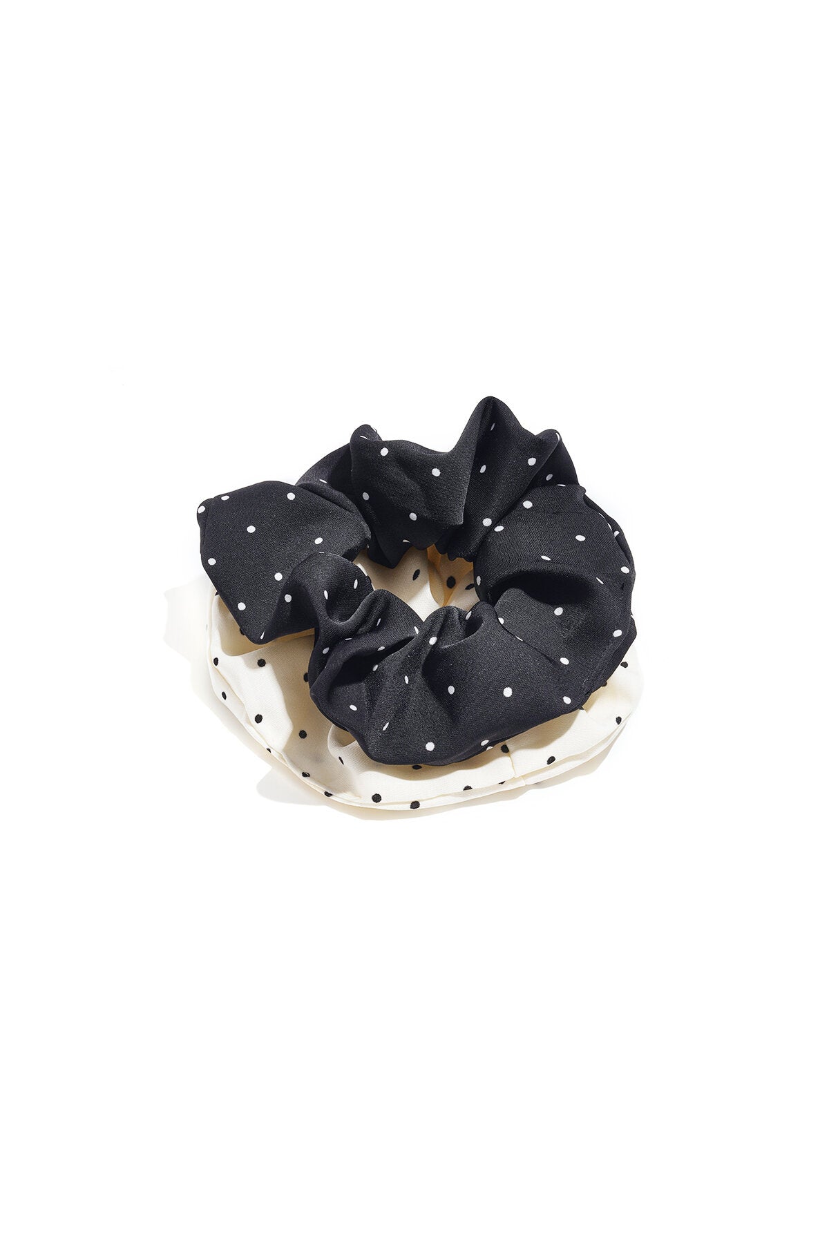 Elegant Polka Dot Scrunchies for Women - All Fit, Casual Style