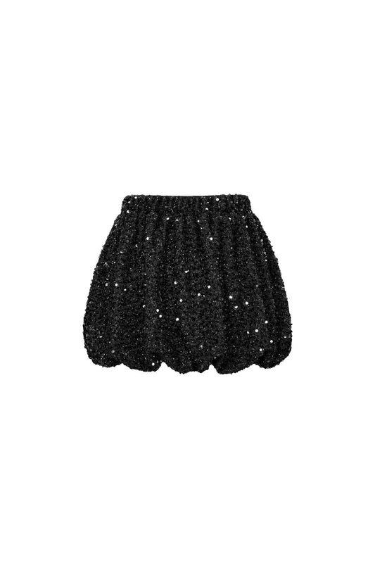 Elegant Sequin Mini Skirt Set for Fall
