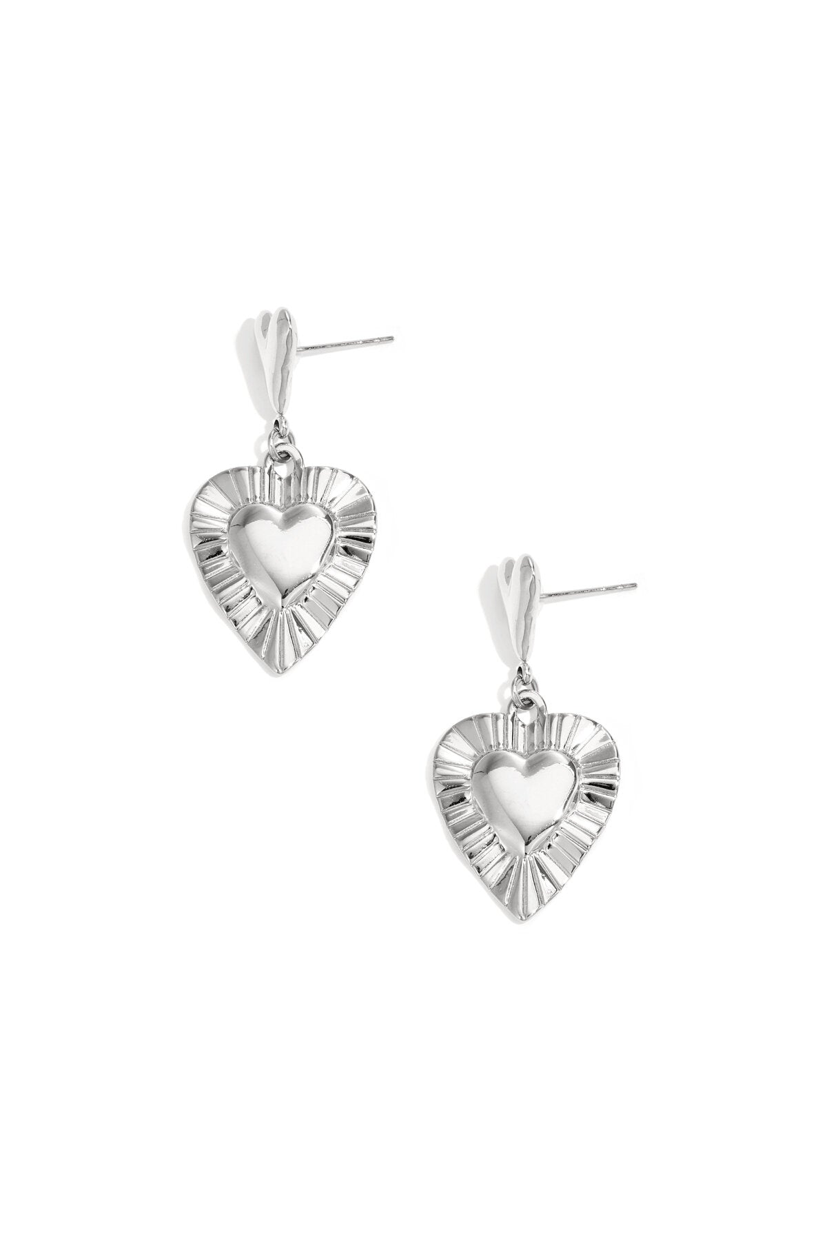 Elegant Heart-Shaped Drop Earrings for Everyday Glam