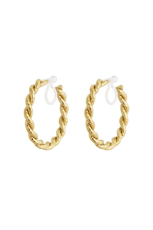 Stylish 14K Gold Plated Clip-On Earrings for All