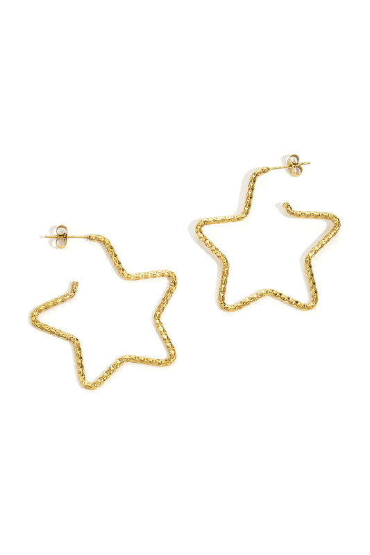 Stylish Star Hoop Earrings for Everyday Glam