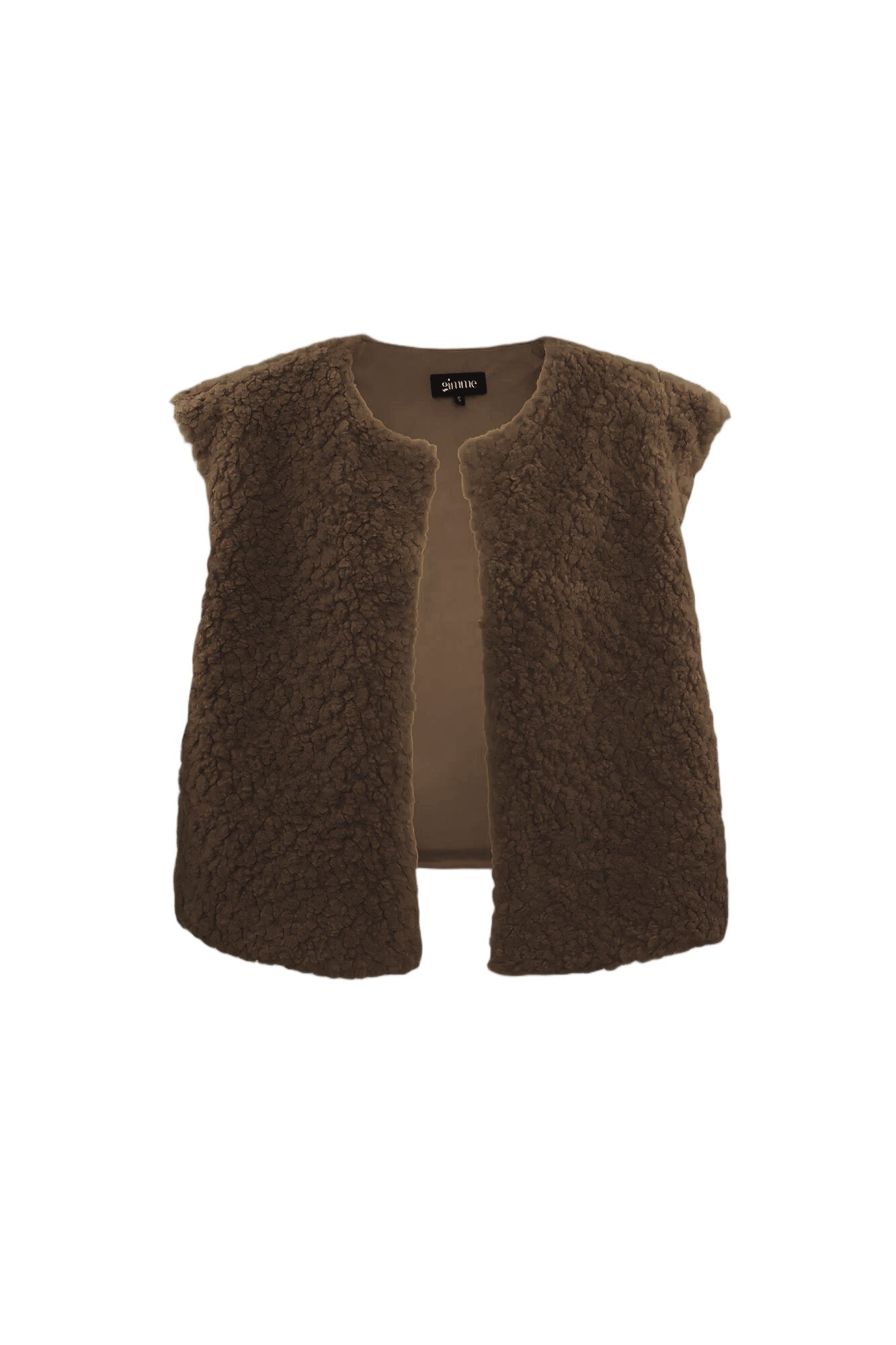 Woven Polyester Fiber Women's Vest Casual Solid Color Fall/Winter