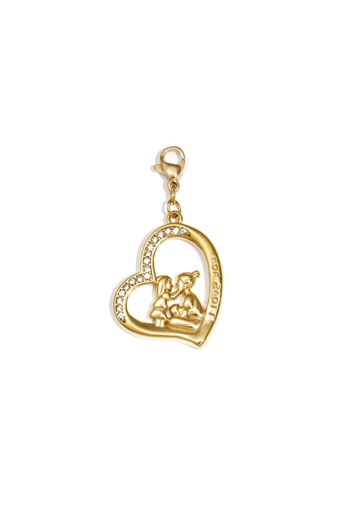 Sieraden bedel mama en dochter silhouet DIY