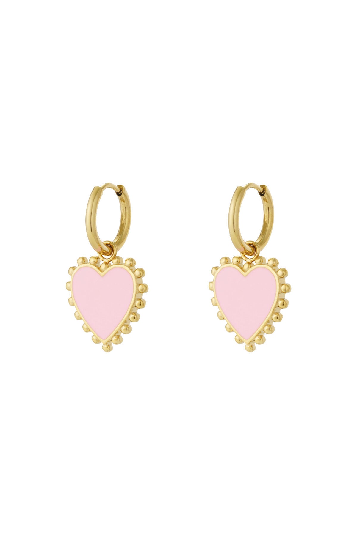 Charming Heart-Shaped Drop Earrings for Spring
