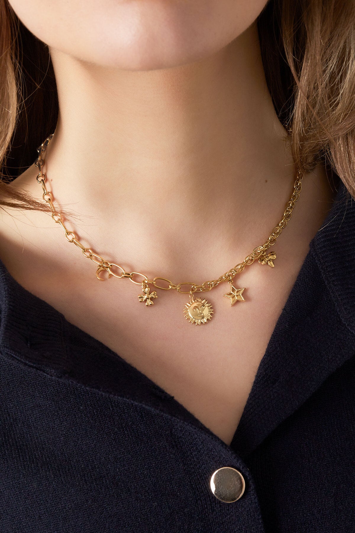 Elegant Sun Pendant Necklace for Everyday Wear