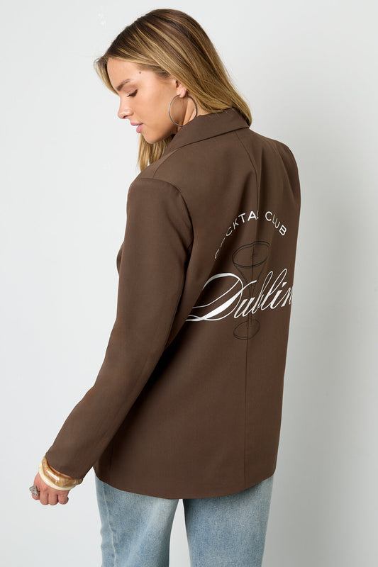 Elegant Ladies' Suit Set in Grey & Coffee Brown for Fall/Winter
