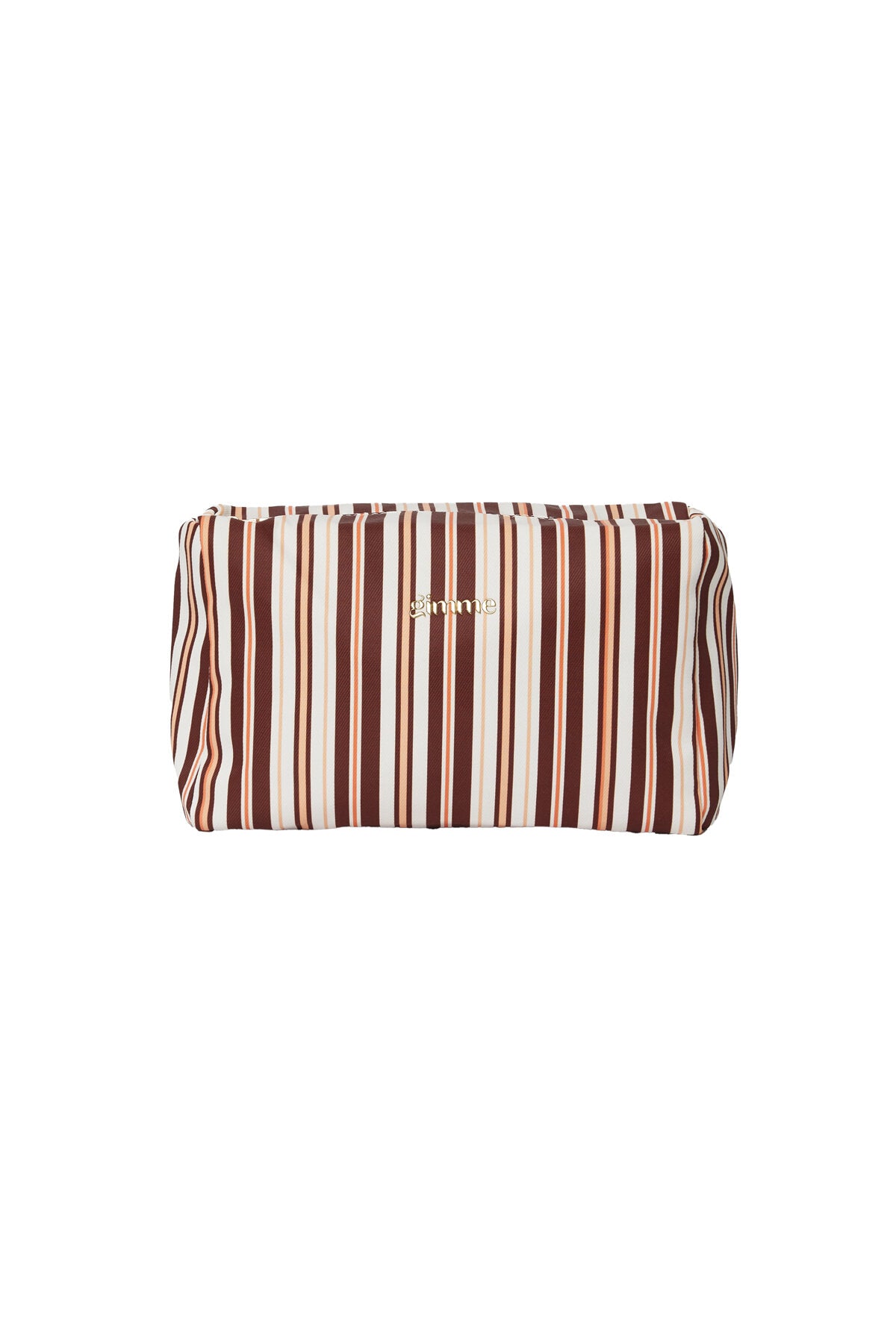 Gimme Simple Stripe Makeup Bag - Khaki, Pink, Blue