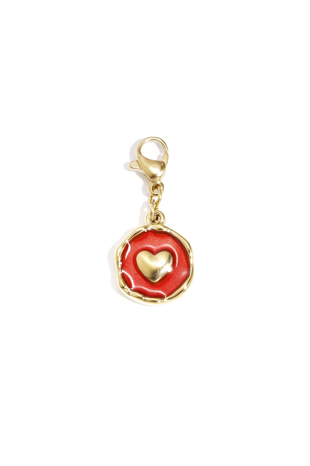 Lilli June Red Heart Enamel Necklace - Simple Elegance