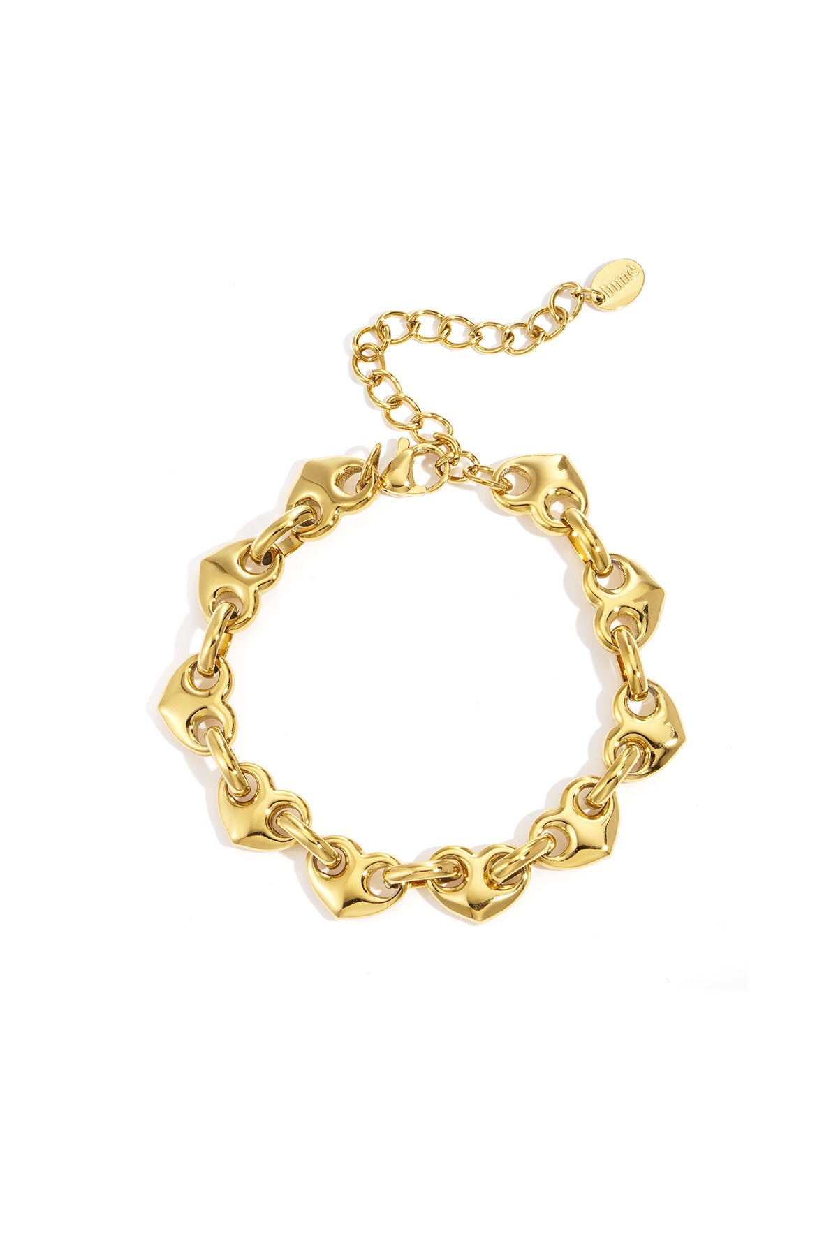 Stylish Gold Stainless Steel Chain Bracelet for Women