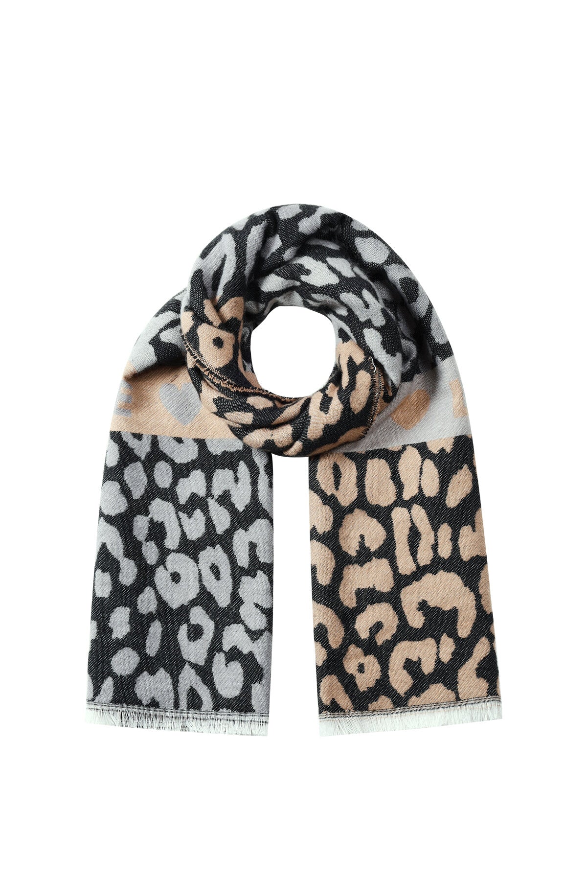 Chic Leopard Print Winter Scarf for Women
