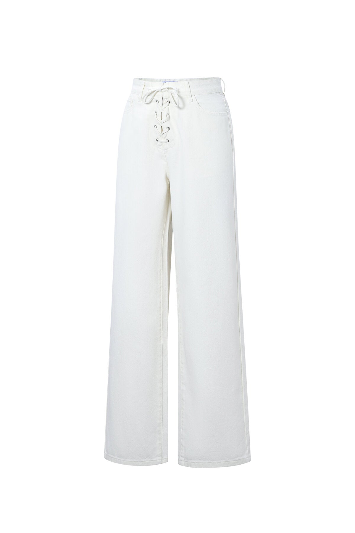 Gimme Off-White Straight Denim Pants - All Fit Comfort
