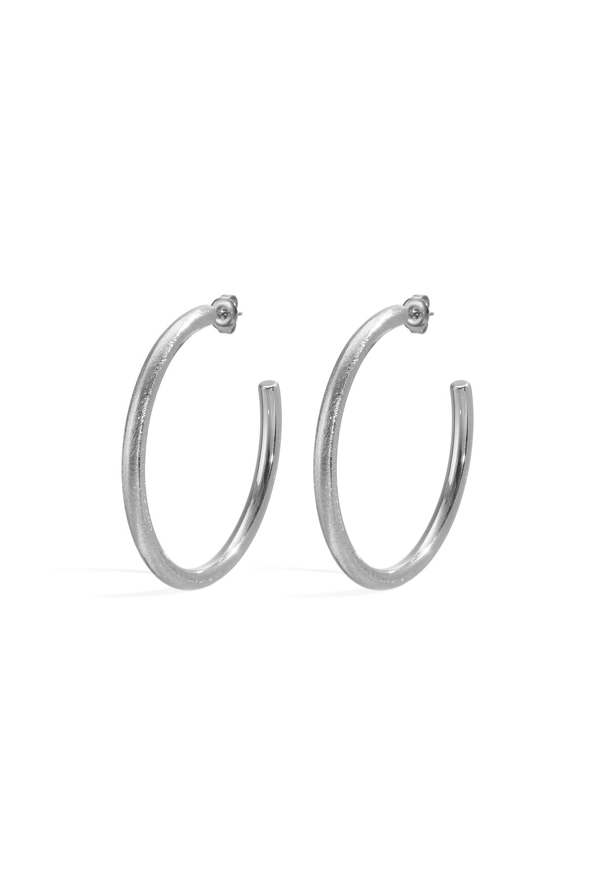Elegant Circle Hoop Earrings for Women, Silver & Gold