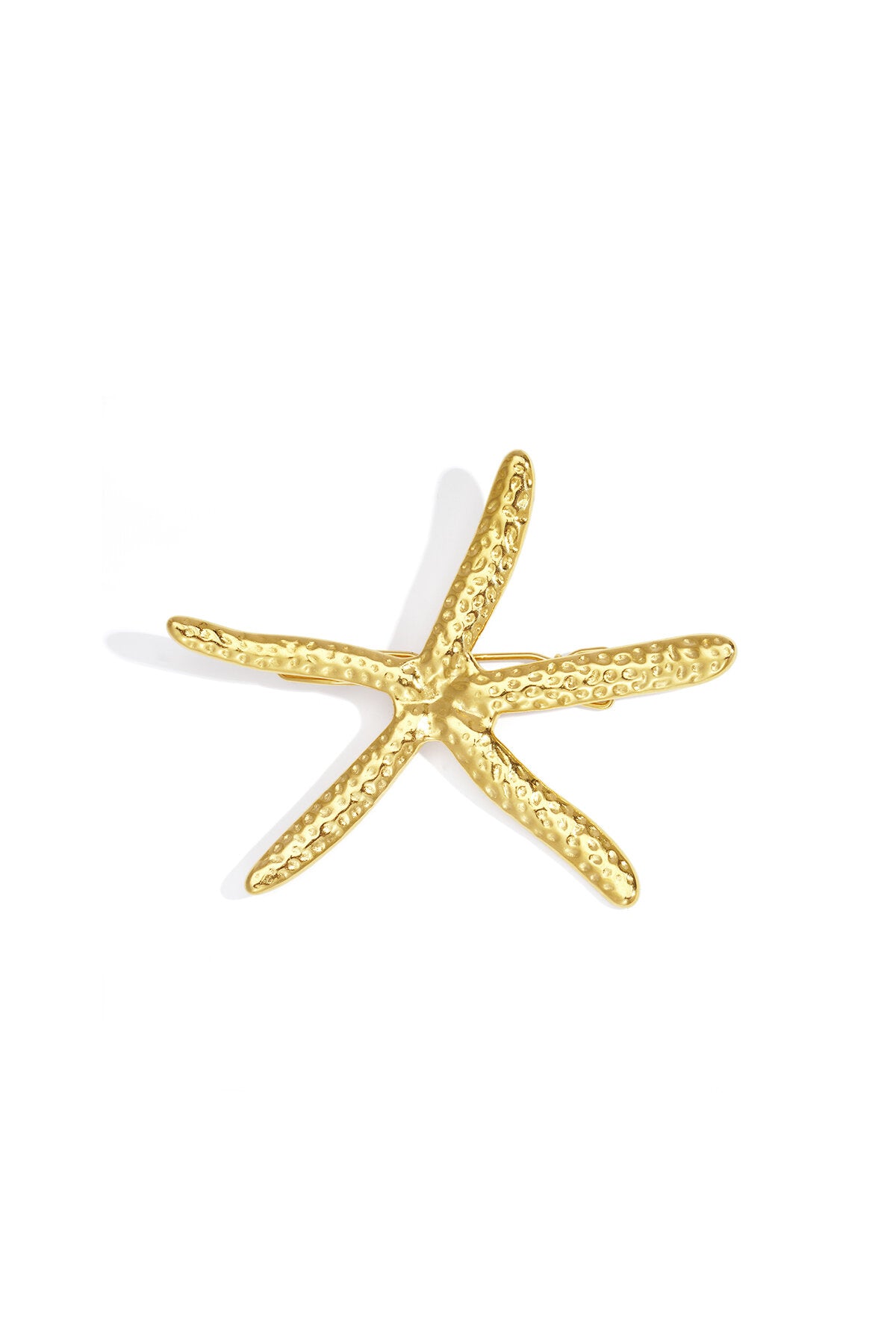 Elegant Gold Starfish Brooch for Daily Wear