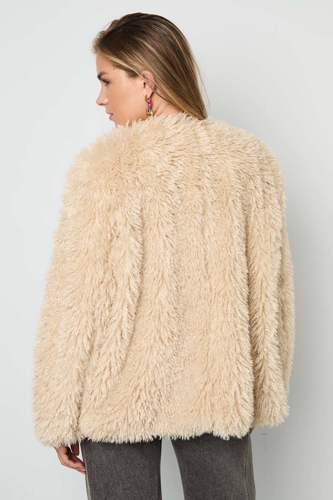 Elegant Woven Polyester Jacket for Fall/Winter