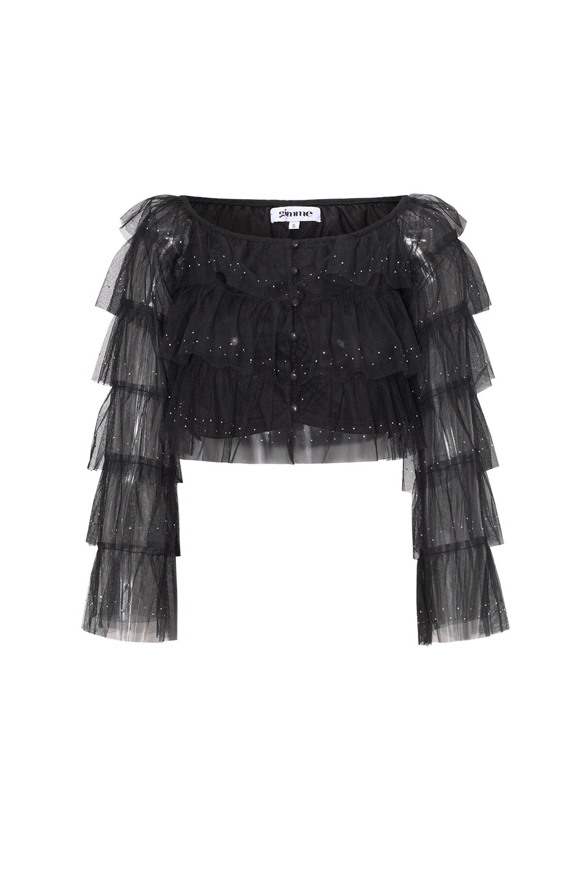 Stylish Black Long Sleeve Top for Spring/Summer