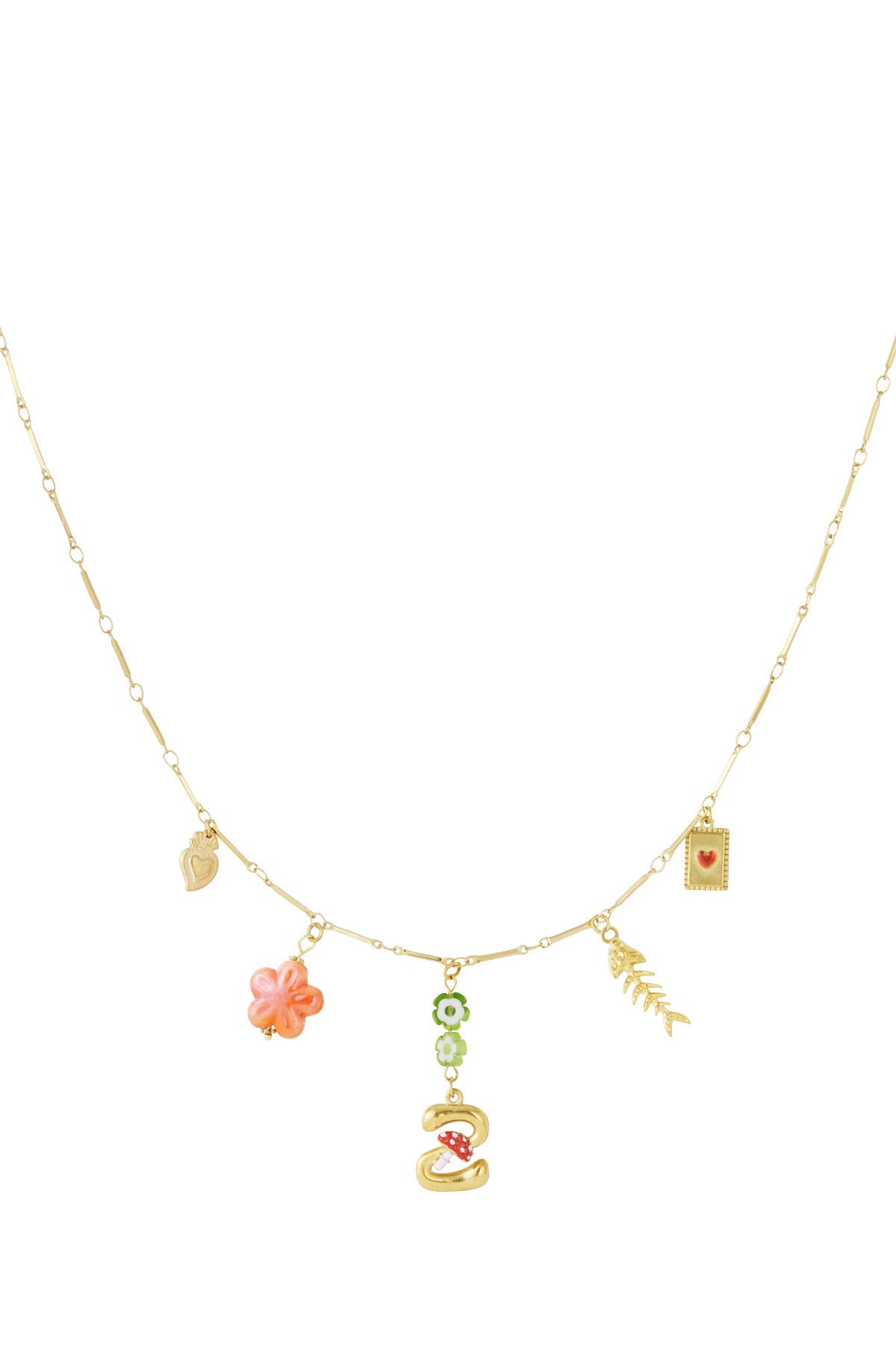 Elegant Letter Pendant Necklace for Spring/Summer