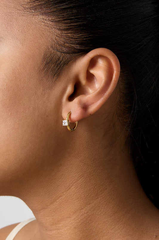Stylish Rhinestone Hoop Earrings for Women