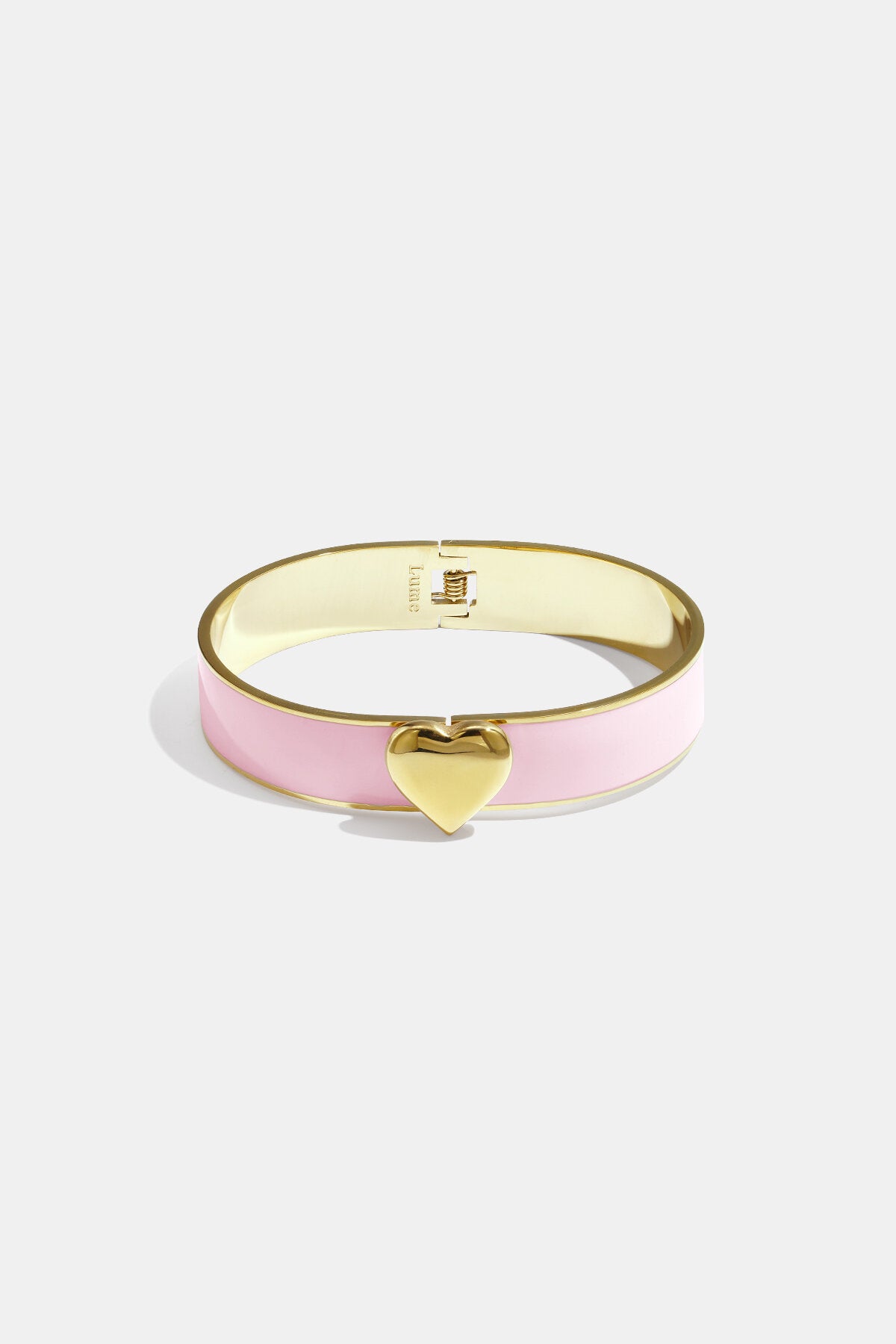 Chic Lumé Enamel Heart Bangle for Spring/Summer