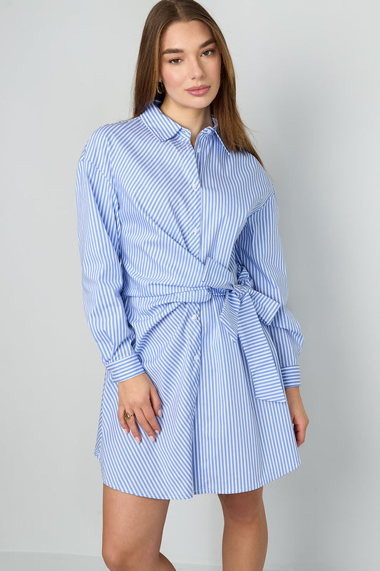 Gimme Striped Long-Sleeve Dress for Spring/Summer