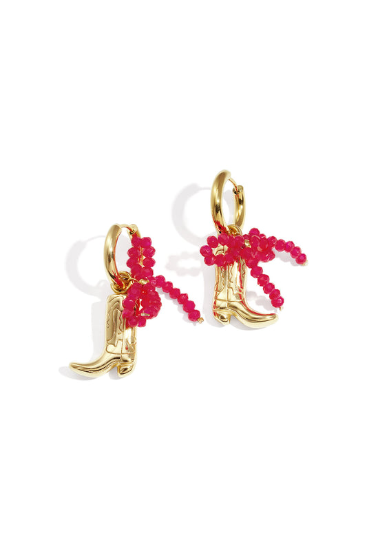 Elegant Bow Knot Drop Earrings for Women - Silver & Gold