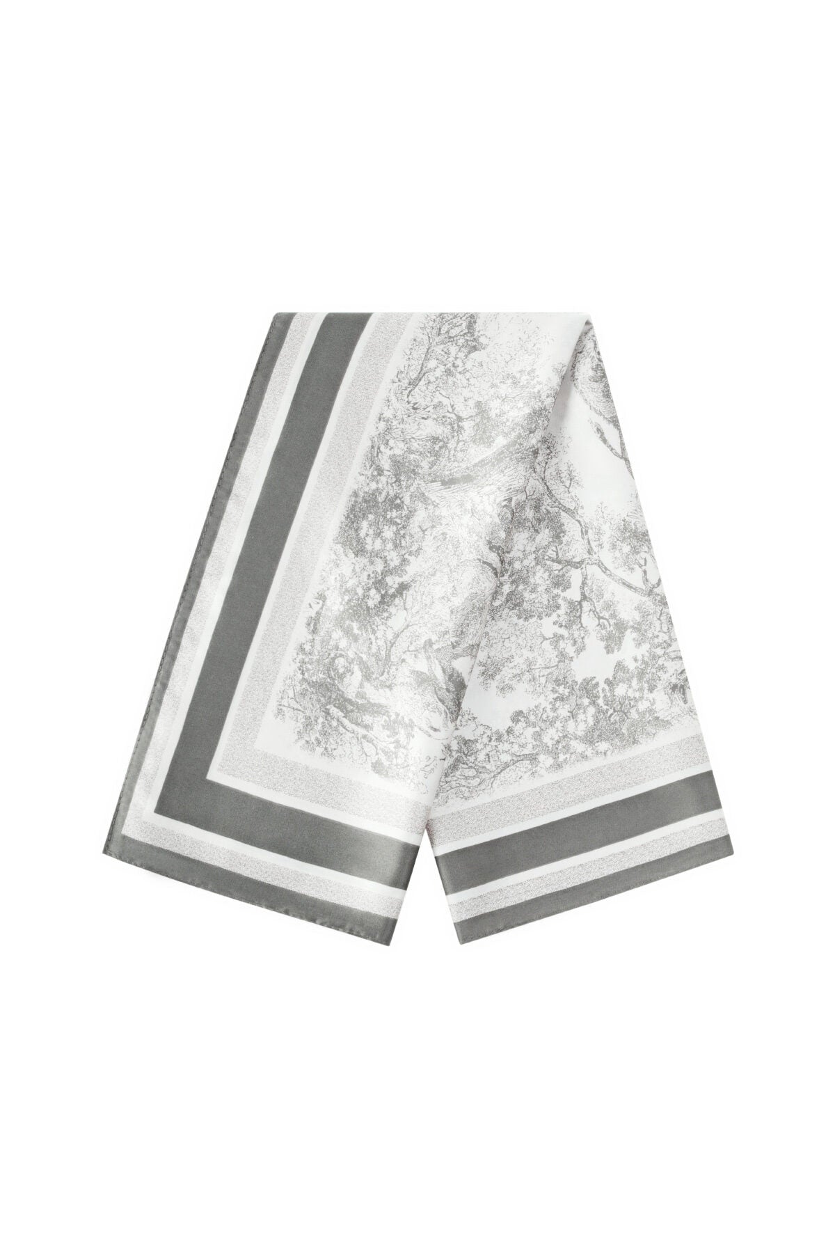 Elegant Grey & Black Summer Scarf for Women