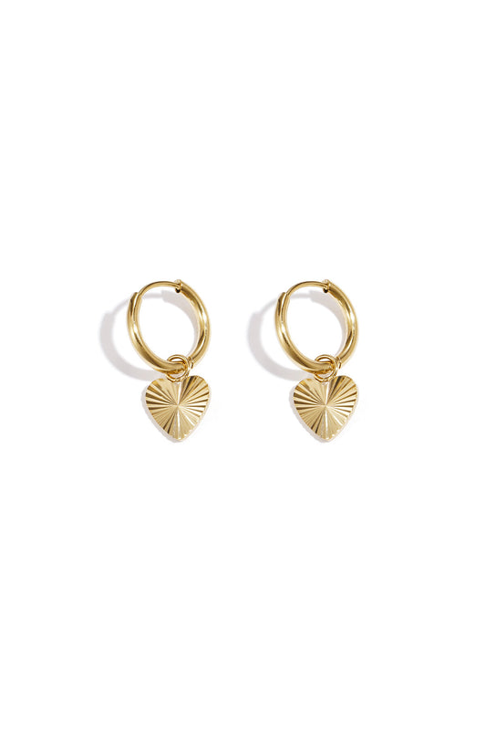 Elegant Heart-Shaped Drop Earrings for Everyday Glam