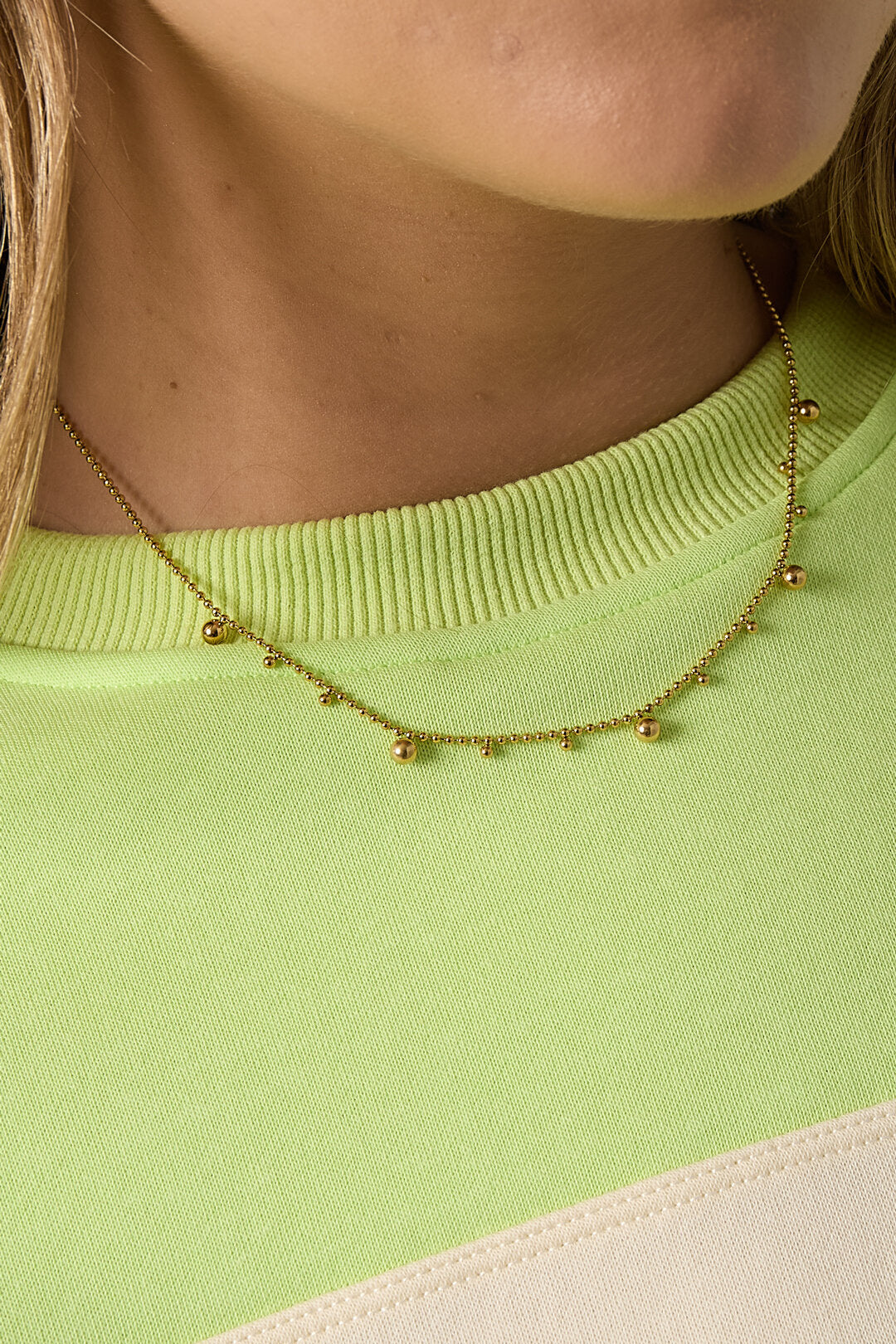Stylish Polka Dot Chain Necklace for Everyday Elegance