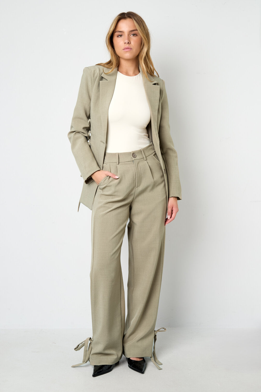 Gimme High Waist Straight Pants for Casual Comfort