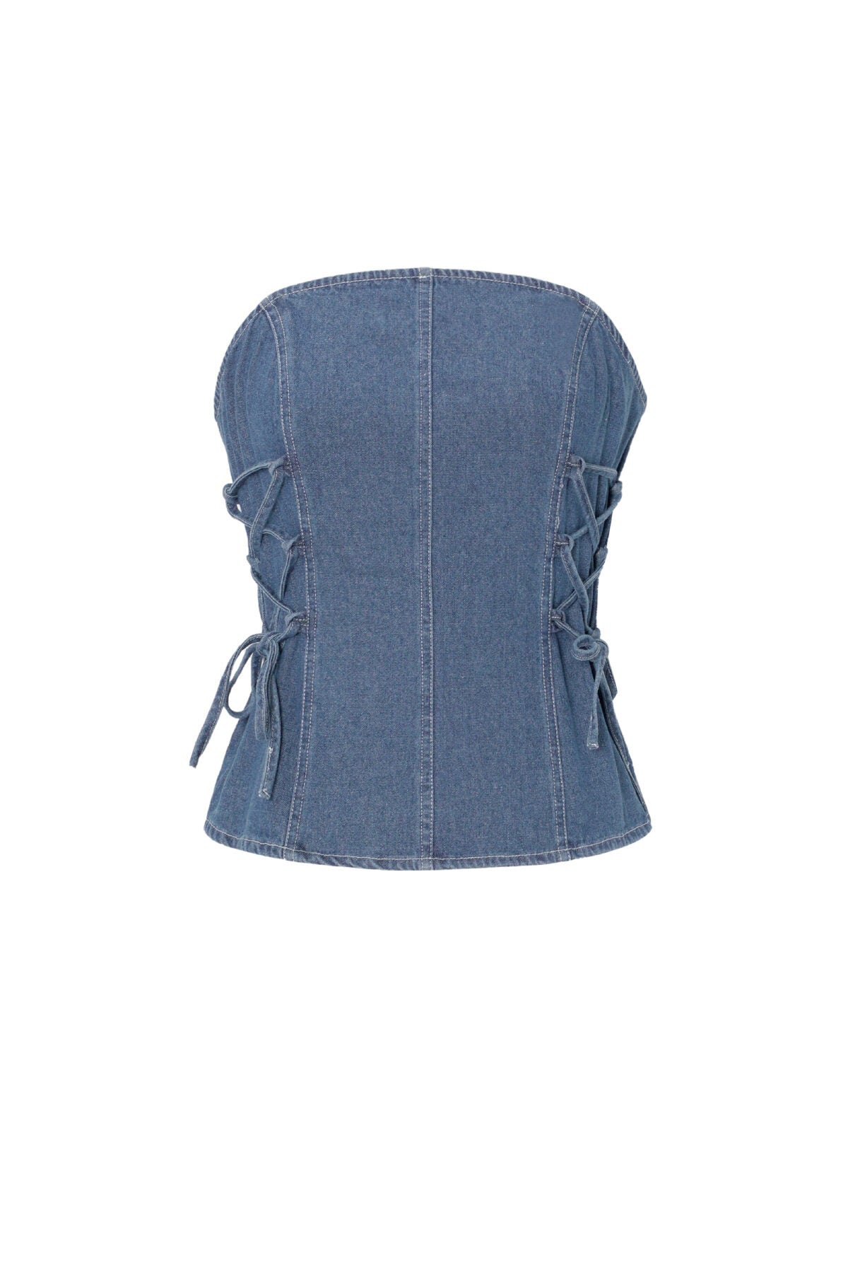 Elegant Blue Denim Top for Spring/Summer