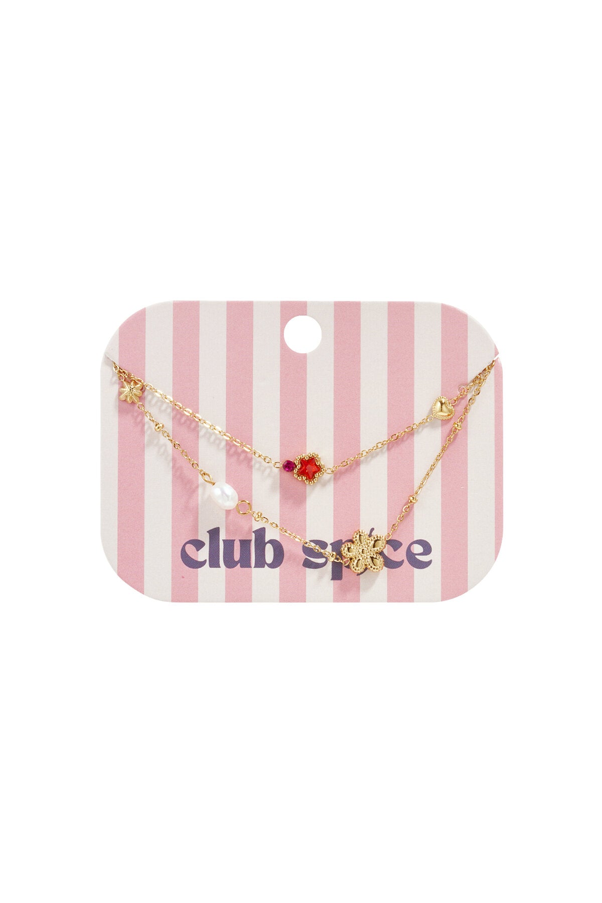 Elegant Gold Color Multi-Layered Charm Bracelet for Women