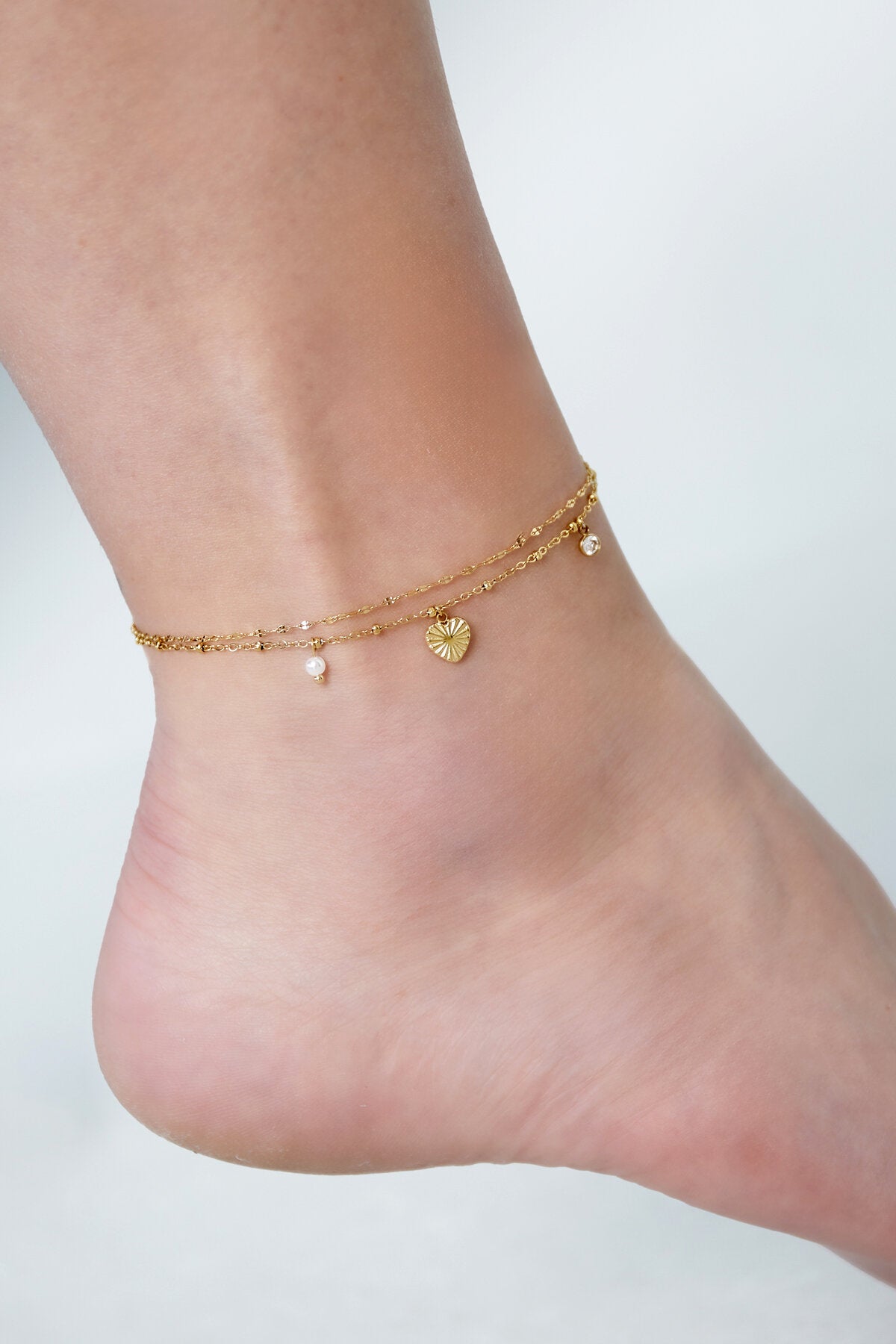 Elegant Silver & Gold Anklets for Stylish Women