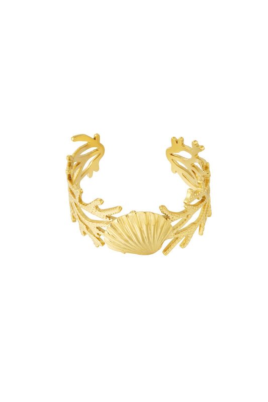 14K Gold Plated Cuff Bracelet for Women