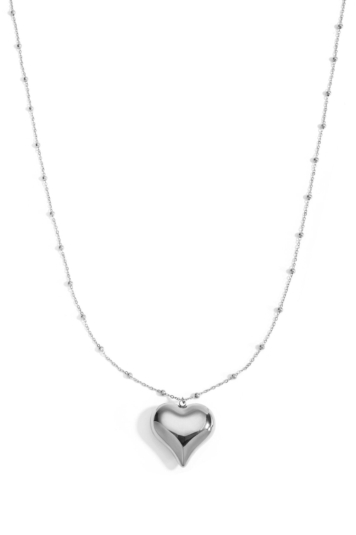 Stainless Steel Long Necklaces Heart Casual Daily Simple Series Women's Jewelry