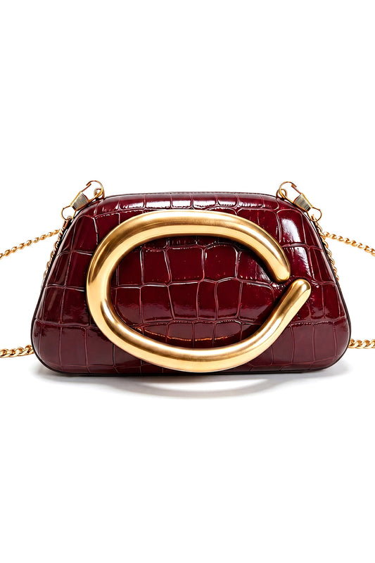 Stylish Red & Black Crossbody Bag for Women