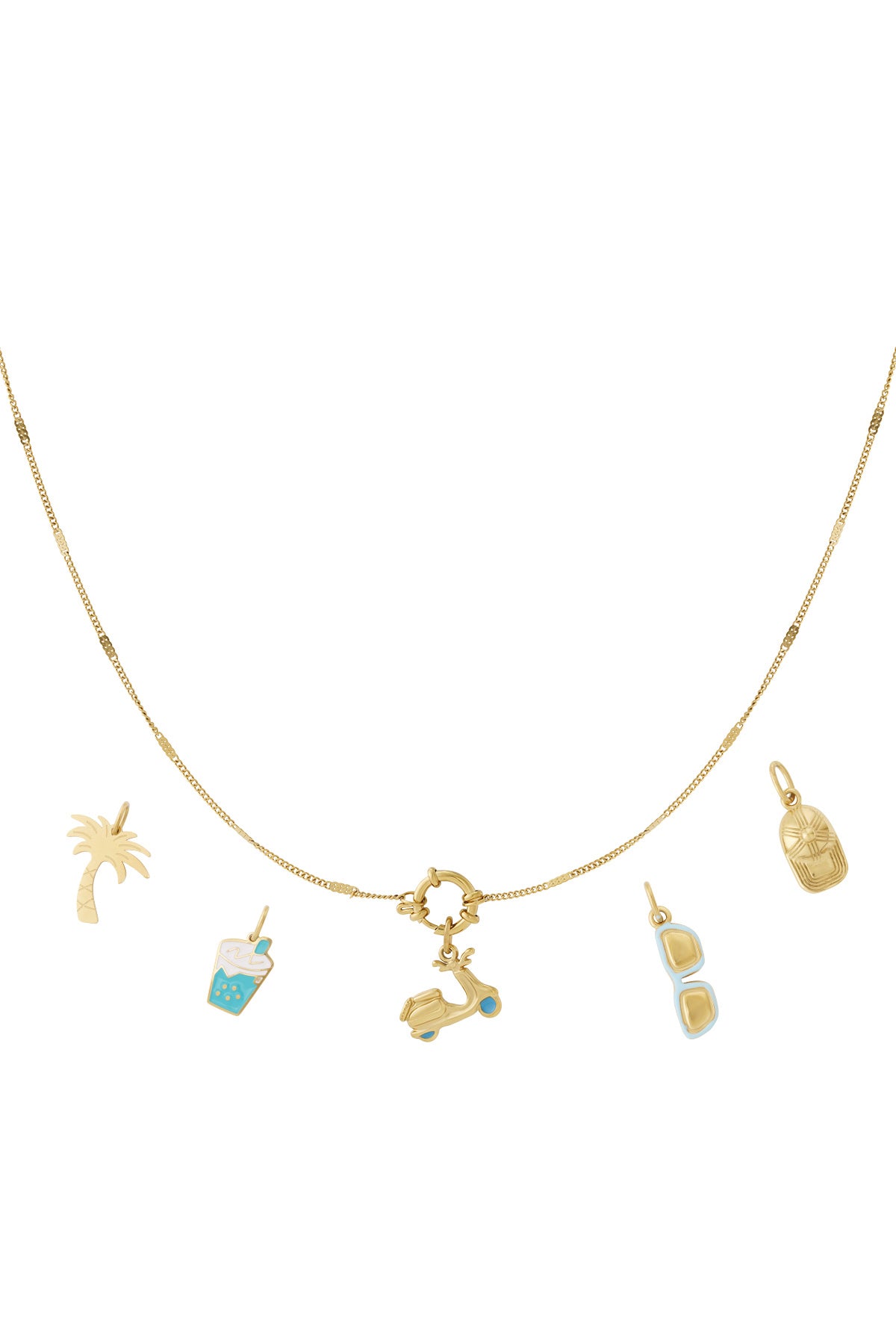 Elegant 14K Gold Plated Pendant Necklace for Women