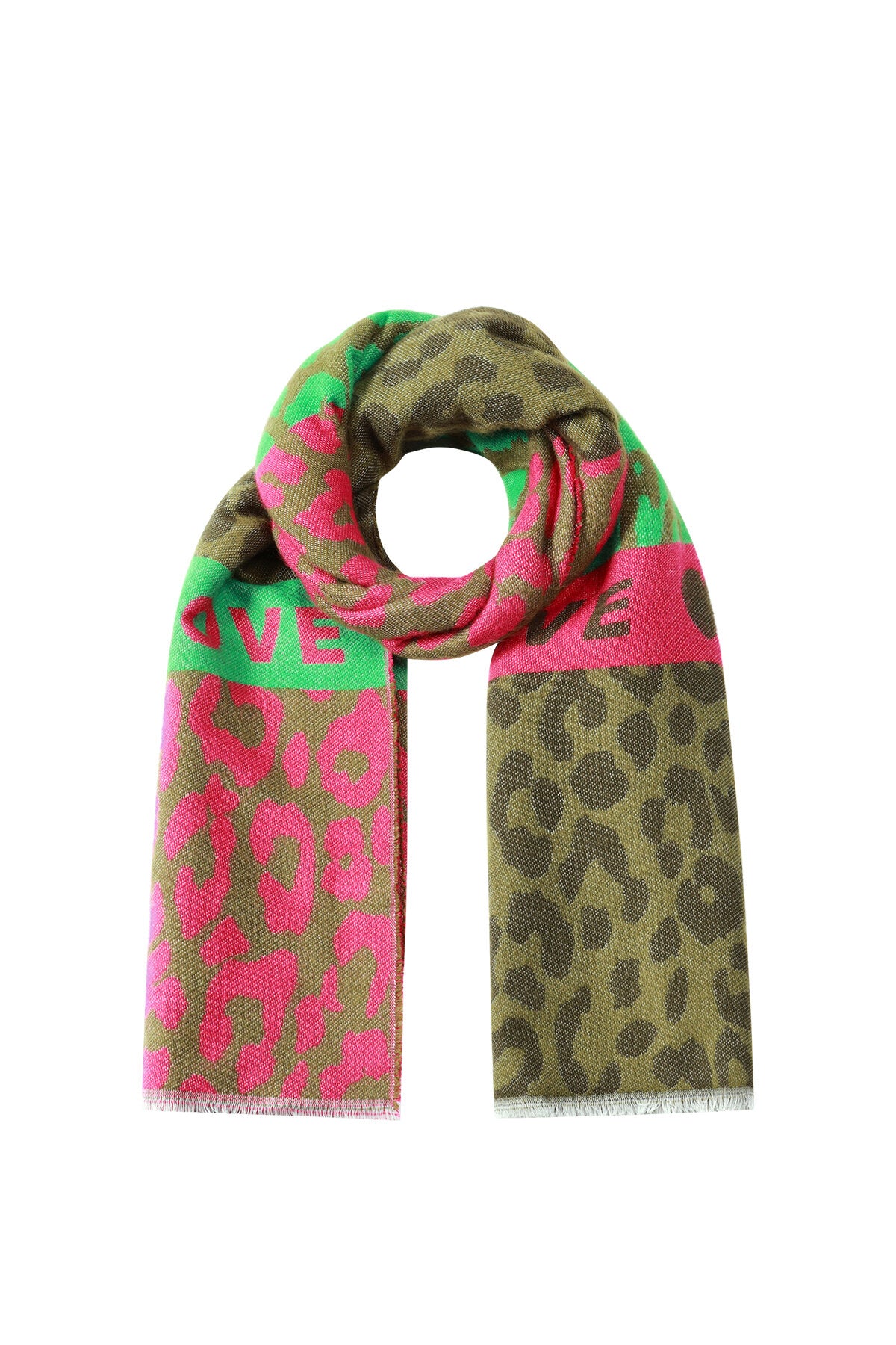 Chic Leopard Print Winter Scarf for Women
