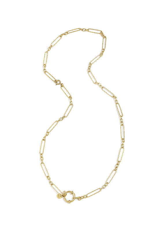 Elegant Gold Color Stainless Steel Chain Necklace for Everyday Wear