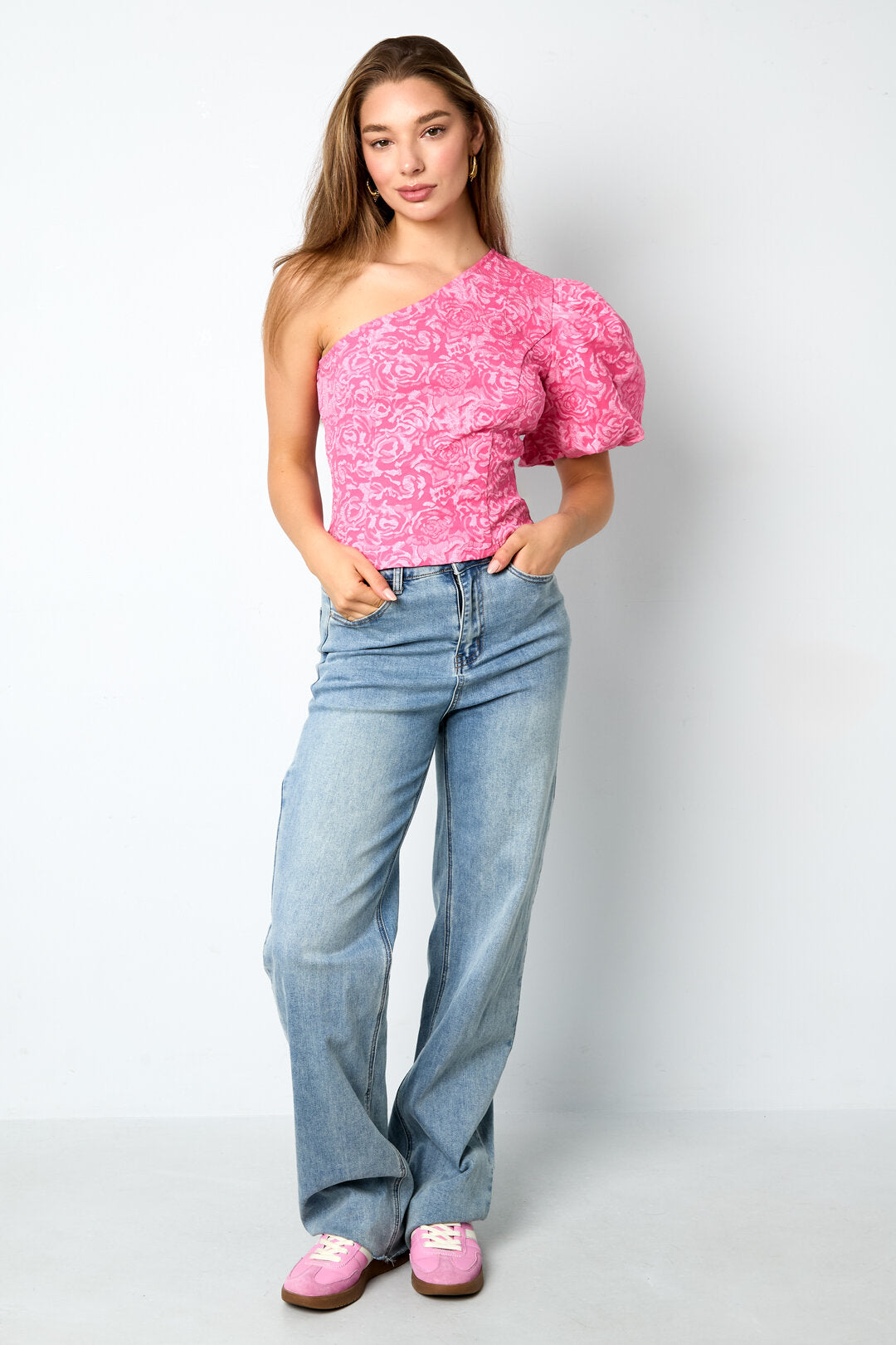 Elegant Floral Short Sleeve Tops for Spring/Summer