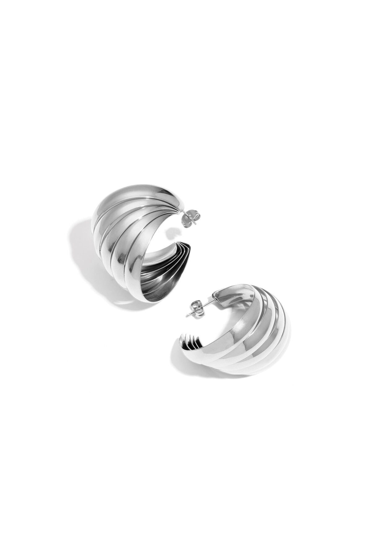 Stylish Stainless Steel Hoop Earrings for Women