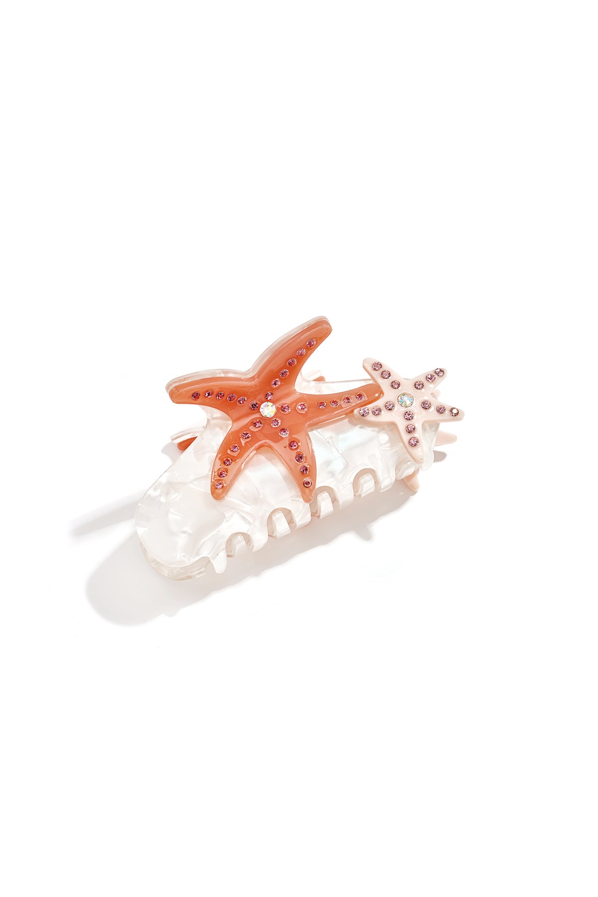 Orange Starfish Hair Claw - Summer Vacation Must-Have