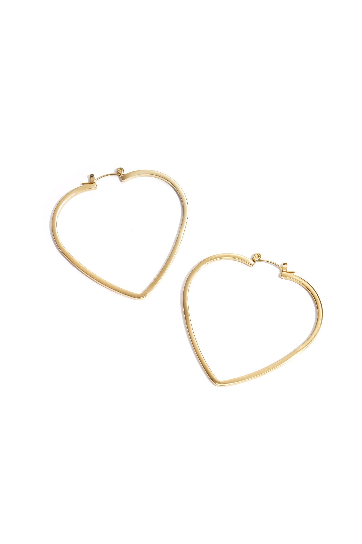 Elegant Heart-Shaped Hoop Earrings for Everyday Glam